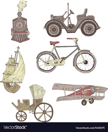 Vintage transportation vector image