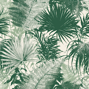 Vintage Tropical Botanical Wallpaper Pattern