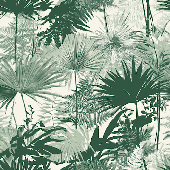 Vintage Tropical Botanical Wallpaper Pattern