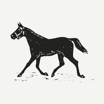Vintage trotting horse, animal clipart | Free PSD Illustration - rawpixel