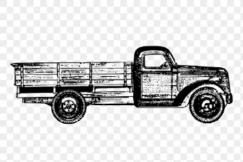 Vintage truck png, transport clipart, | Free PNG Illustration - rawpixel