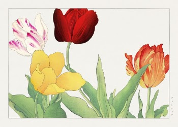 Vintage tulip, ukiyo e artwork | Free Photo Illustration - rawpixel