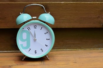 Vintage Turquoise Alarm Clock