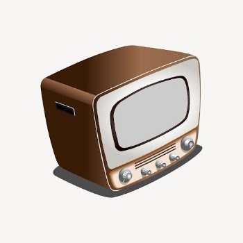 Vintage TV clipart, entertainment illustration | Free Vector - rawpixel