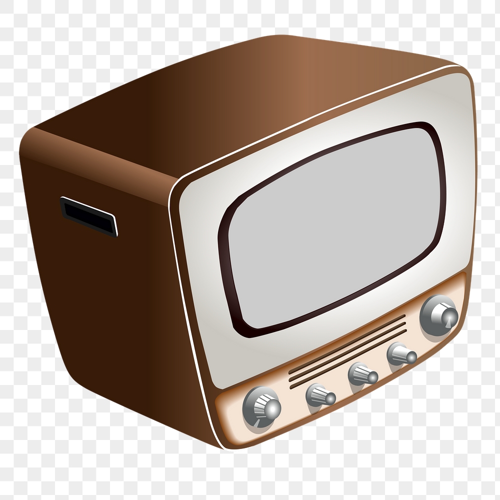 Vintage TV png sticker, entertainment | Free PNG - rawpixel