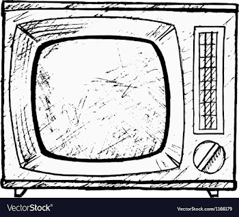 Vintage TV set vector image