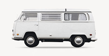 Vintage van collage element psd | Free PSD - rawpixel