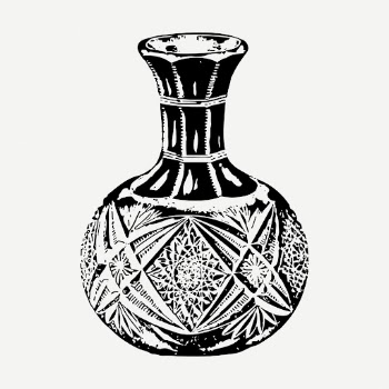 Vintage vase clipart, home decor | Free PSD Illustration - rawpixel
