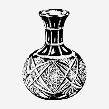 Vintage vase, home decor object | Free Photo Illustration - rawpixel