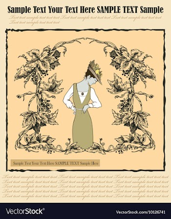 Vintage vector image