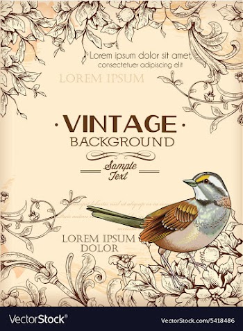 Vintage vector image
