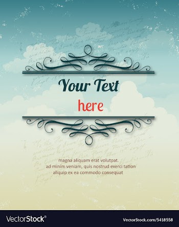 Vintage vector image