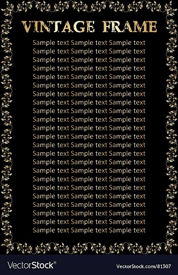 Vintage vector image