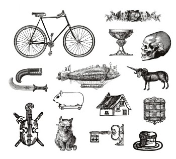 Vintage victorian objects collection