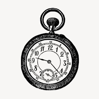 Vintage Victorian pocket watch illustration | Free Vector Illustration - rawpixel