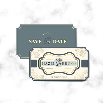 Vintage wedding invitation label vector set | Free stock vector - 542764