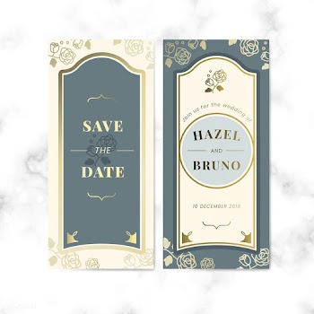 Vintage wedding invitation label vector set | Free stock vector - 542782