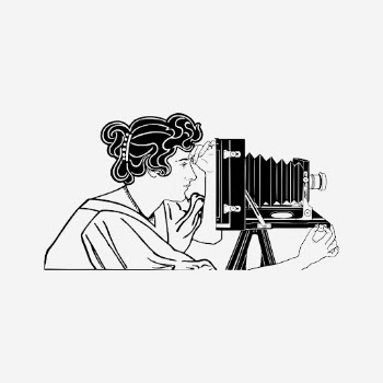 Vintage woman photographer clipart, hobby | Free Photo - rawpixel