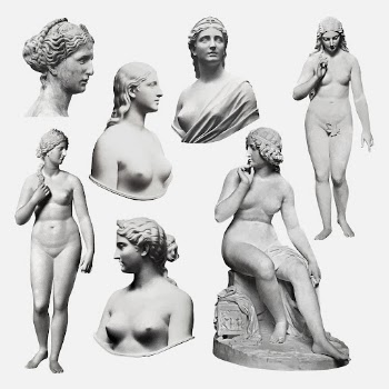 Vintage woman sculptures, design element, | Free Vector - rawpixel