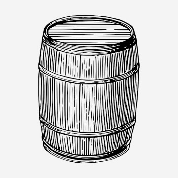 Vintage wooden barrel hand drawn | Free Photo - rawpixel