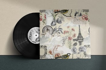 Vinyl cover with aesthetic floral | Free Photo - rawpixel