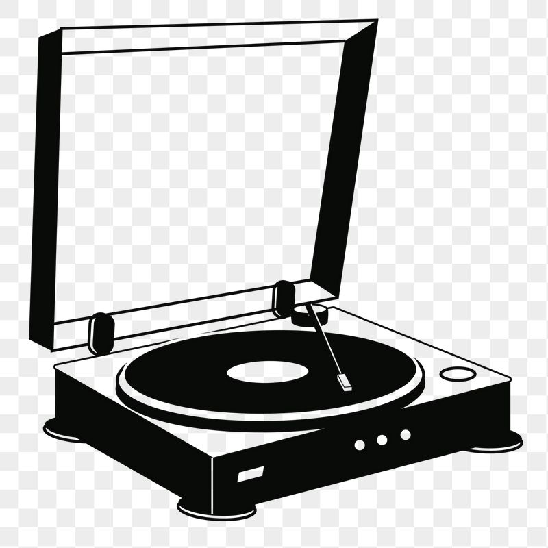 Vinyl player png sticker illustration, | Free PNG - rawpixel