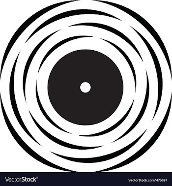 Vinyl record logo vector image