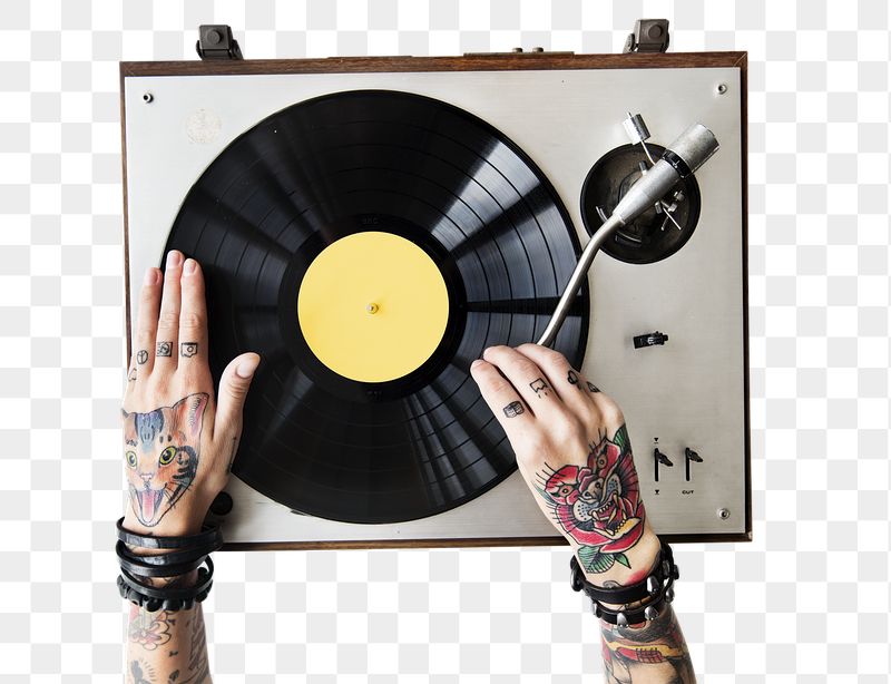 Vinyl record player png sticker, | Free PNG - rawpixel