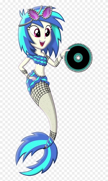 Vinyl Scratch As An Equestria Mermaid By Vectors R - Equestria Girl Vinyl Scratch