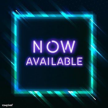 Violet available now neon sign vector | Free stock vector - 535312