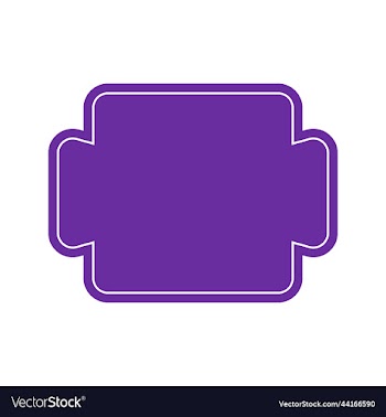 violet decorative retro shape