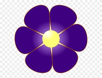 Violet Flower Clip Art At Clker Com Vector Online Clipart - Flowers Clip Art Violet