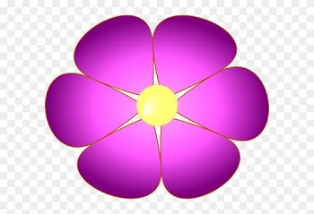 Violet Flower Clip Art At Clker Com Vector Online Clipart - Violet Flowers Clip Art