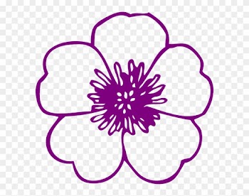 Violet Flower Clip Art - Flower Clip Art Free