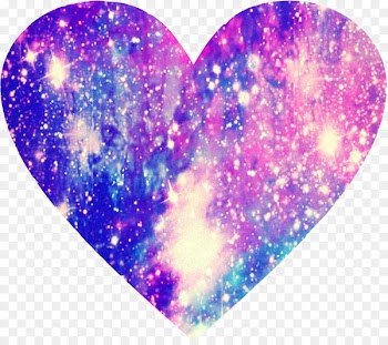 Violet Light Heart Galaxy Color - violet 