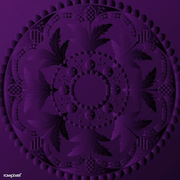 Violet mandala design | Free stock vector - 563233