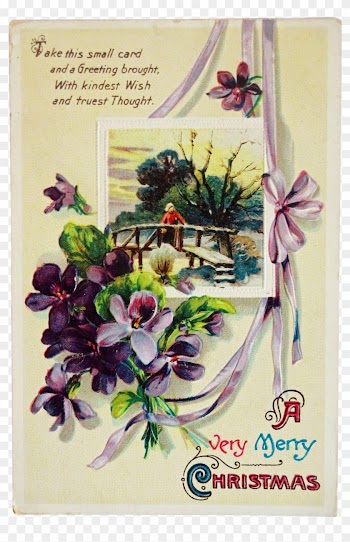 Violets With Ribbon - Japanese Honeysuckle