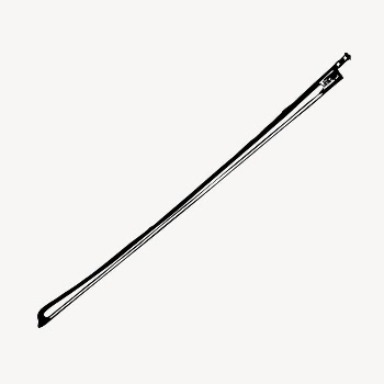 Violin bow clipart, musical instrument | Free Photo - rawpixel