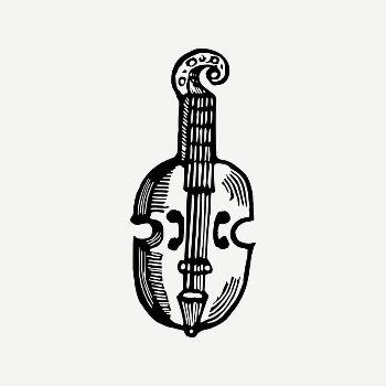 Violin collage element, vintage illustration | Free PSD Illustration - rawpixel