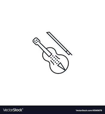 violin creative icon from music icons collection