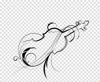 Violin illustration, Wall decal Sticker Paper Violin, violin transparent background PNG clipart