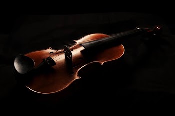 Violin In Dramatic Lighting