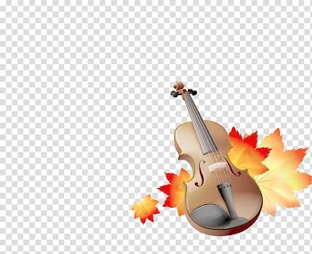 Violin Maple leaf, violin transparent background PNG clipart