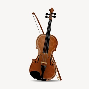Violin music instrument clipart, illustration | Free Vector - rawpixel