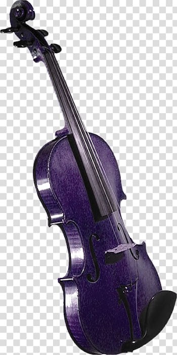 Violin Musical instrument, Purple Violin transparent background PNG clipart