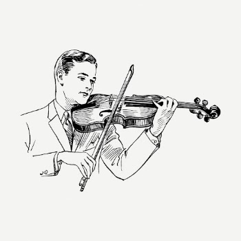 Violinist drawing, vintage music illustration | Free PSD - rawpixel