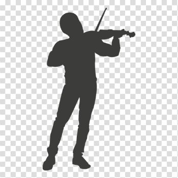 Violinist musician silhouette 2 - Transparent PNG & SVG vector