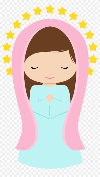 Virgencitas Please Clip Art - Virgen Maria Dibujo Animada