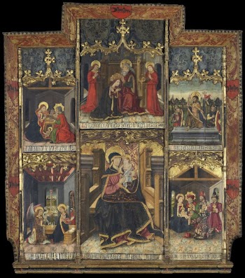 Virgin and Child Enthroned with Scenes | Free Photo - rawpixel