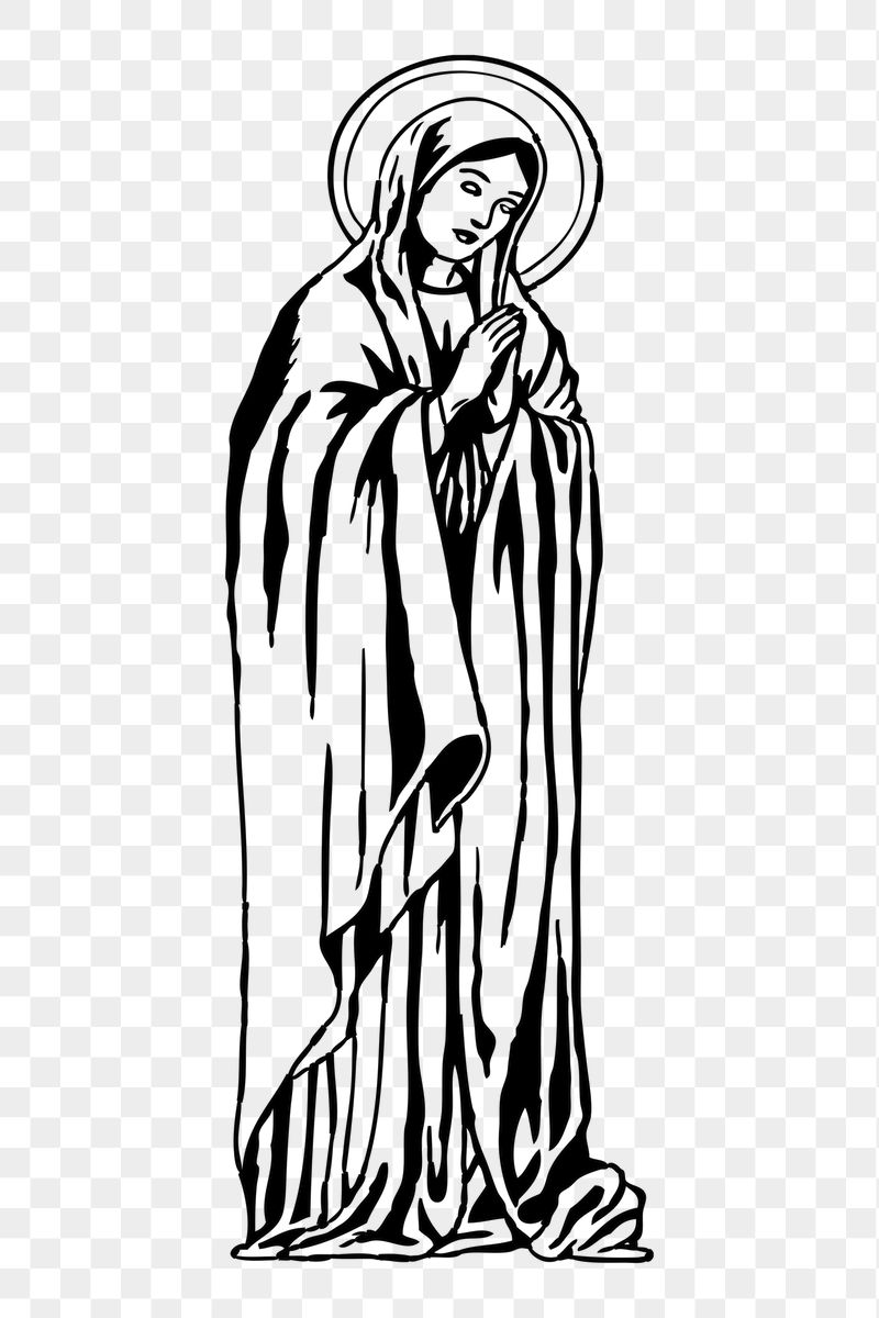 Virgin Mary png sticker, transparent | Free PNG - rawpixel